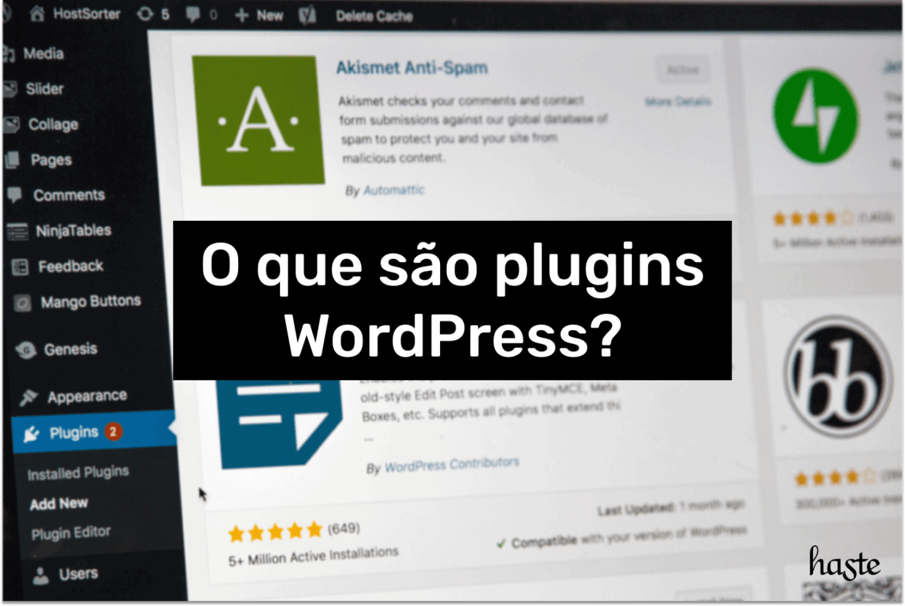 O que são plugins WordPress? Imagem ilustrativa.